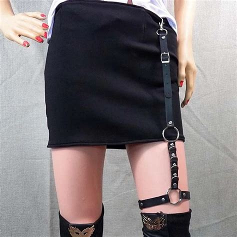 thigh high garter straps|More.